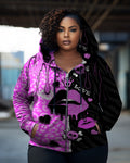 Big & Tall Colorblock Graffiti Hoodie for big men