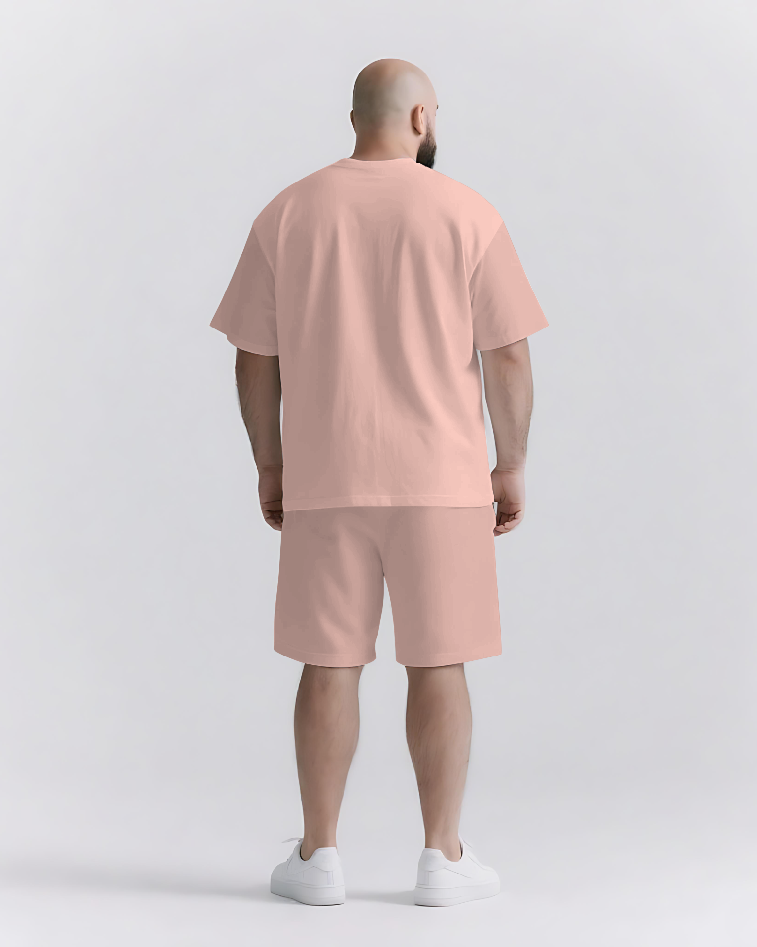 Big & Tall Graphic Streetwear Two-piece Set for big men view 5
