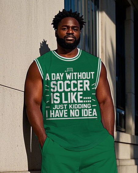 Big & Tall Graphic Athletic Two-piece Set for big men view 2