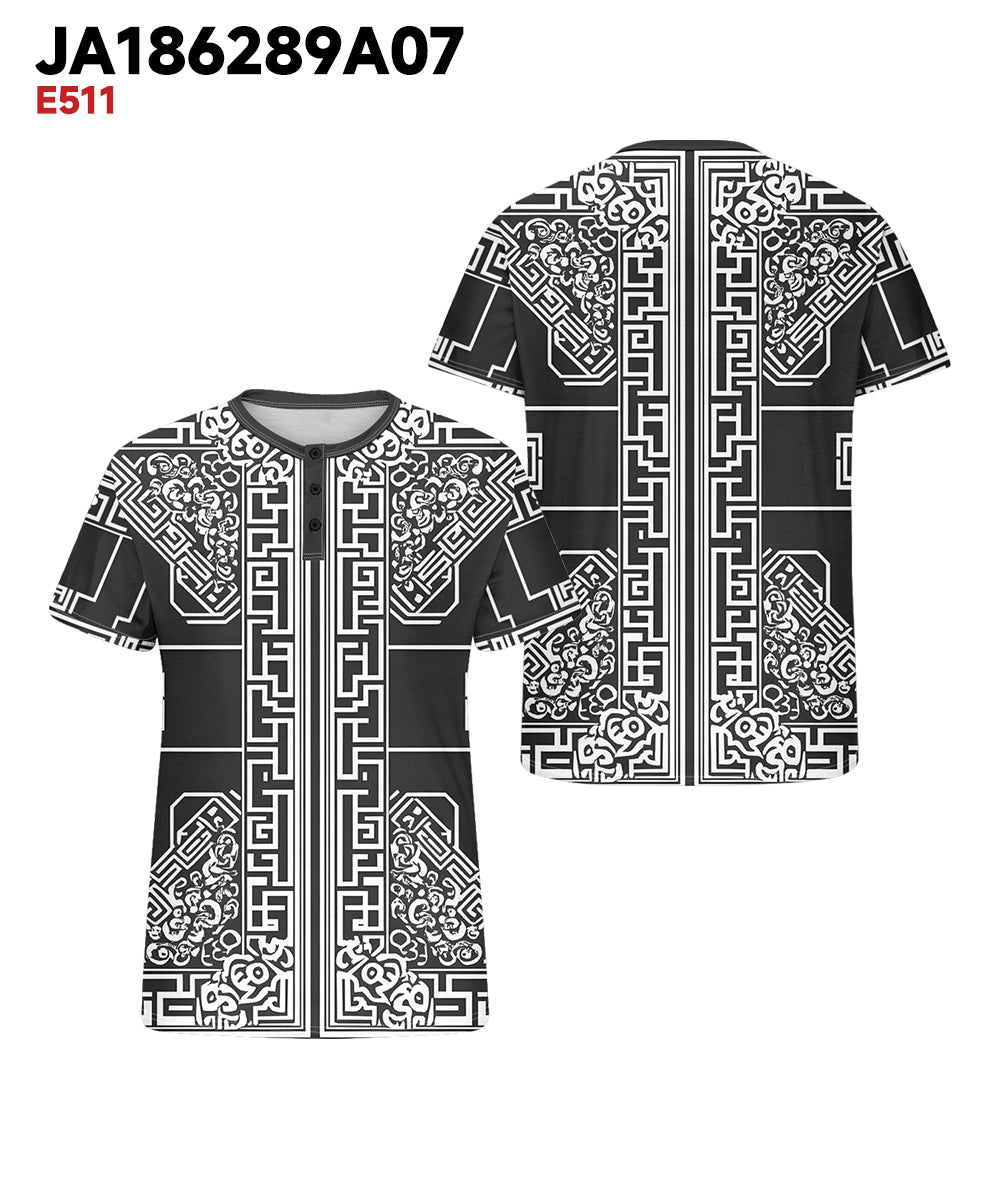 Big & Tall Black Vintage T-Shirt for big men view 3