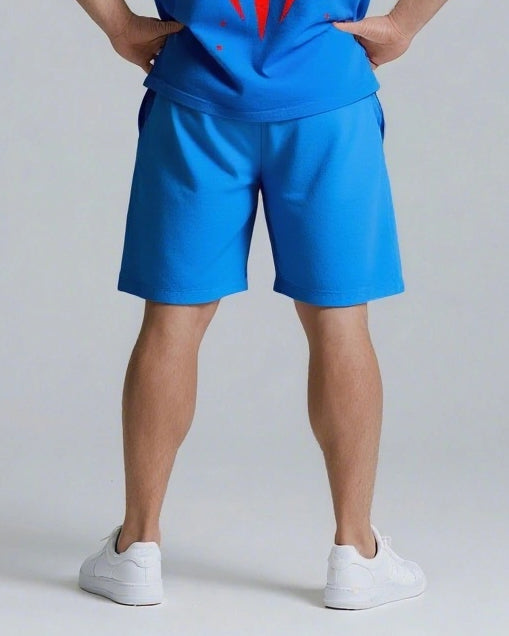 Big & Tall Streetwear T-Shirt Shorts Set for big men view 10