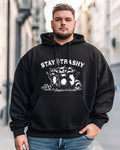 Big & Tall Graphic Hoodie Sweatpants Set for big men view 4