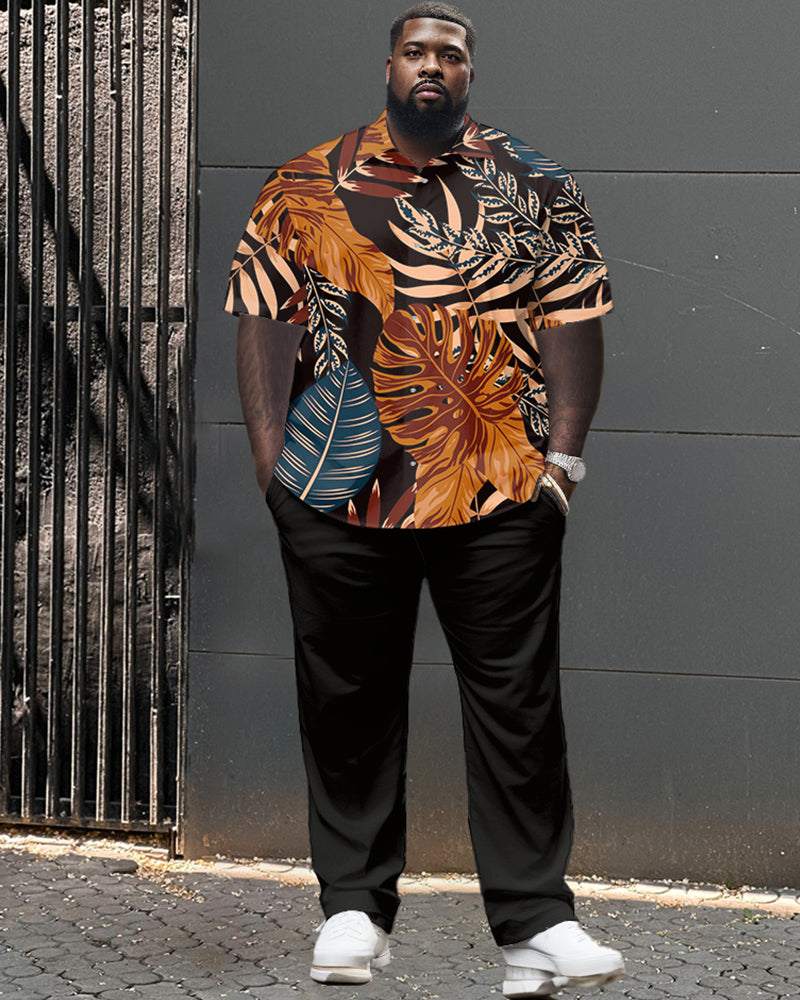 Big & Tall Graphic T-Shirt Pants Set for big men view 1