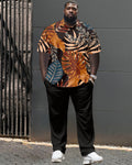 Big & Tall Graphic T-Shirt Pants Set for big men view 1