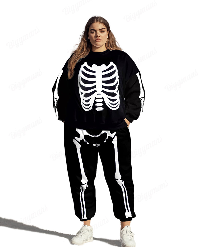 Big & Tall Graphic Hoodie Sweatpants Set for big men view 1
