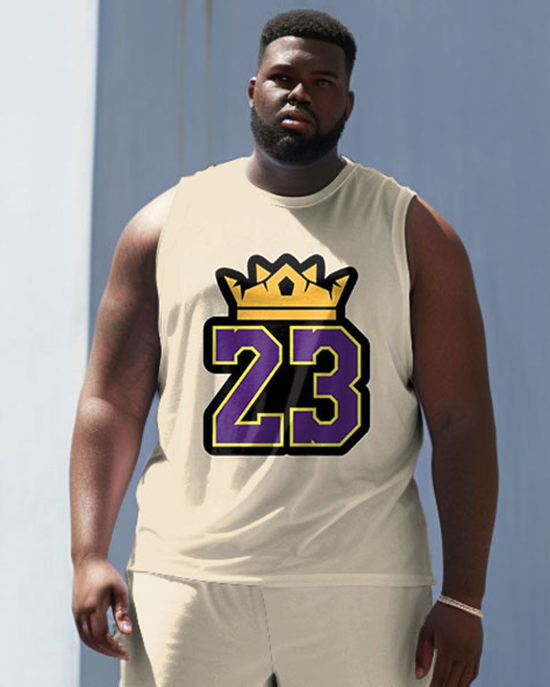 Big & Tall Athletic Tank Top for big men view 3