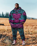 Big & Tall Streetwear Hoodie Sweatpants Set for big men view 1