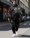 Big & Tall Graphic Hoodie Sweatpants Set for big men view 1