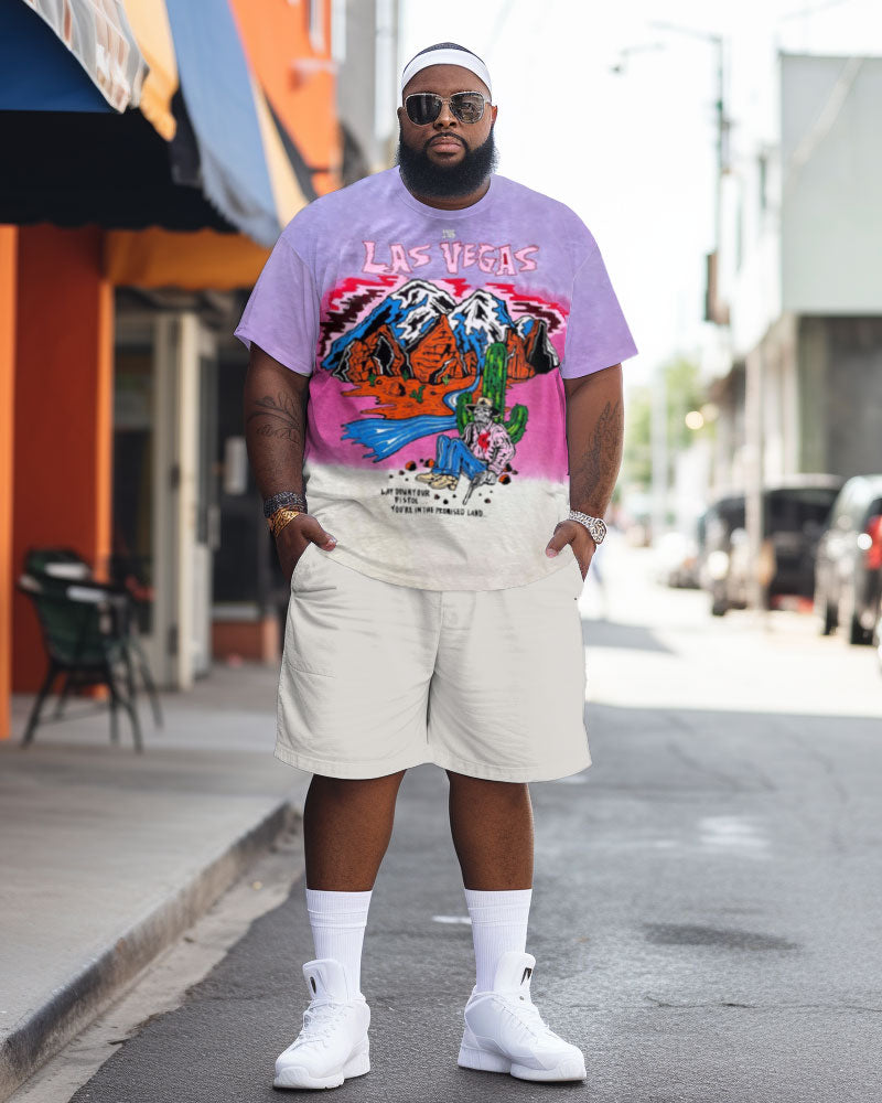 Big & Tall Skull Two-piece Set for big men view 1