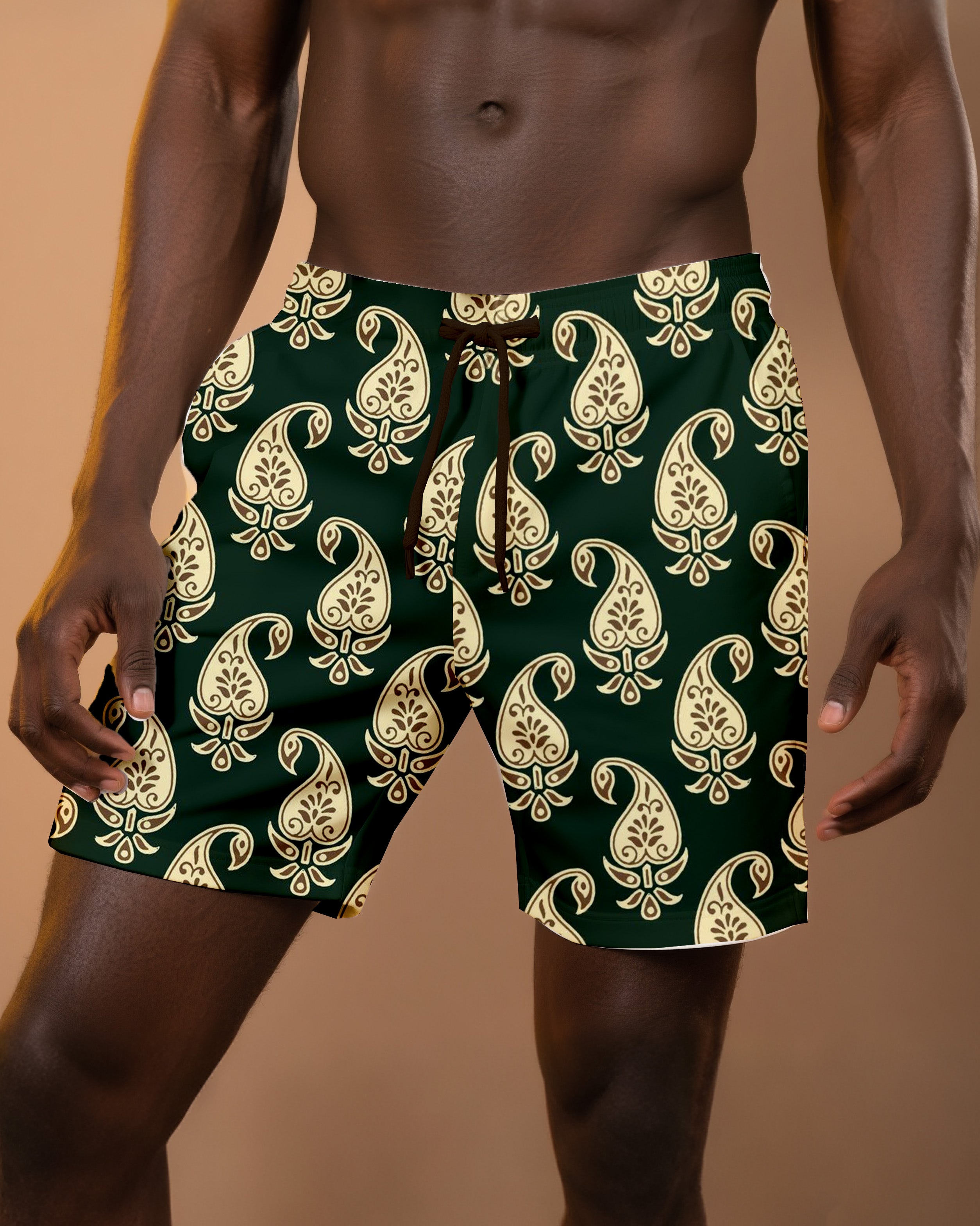 Big & Tall Graphic Floral Shorts for big men