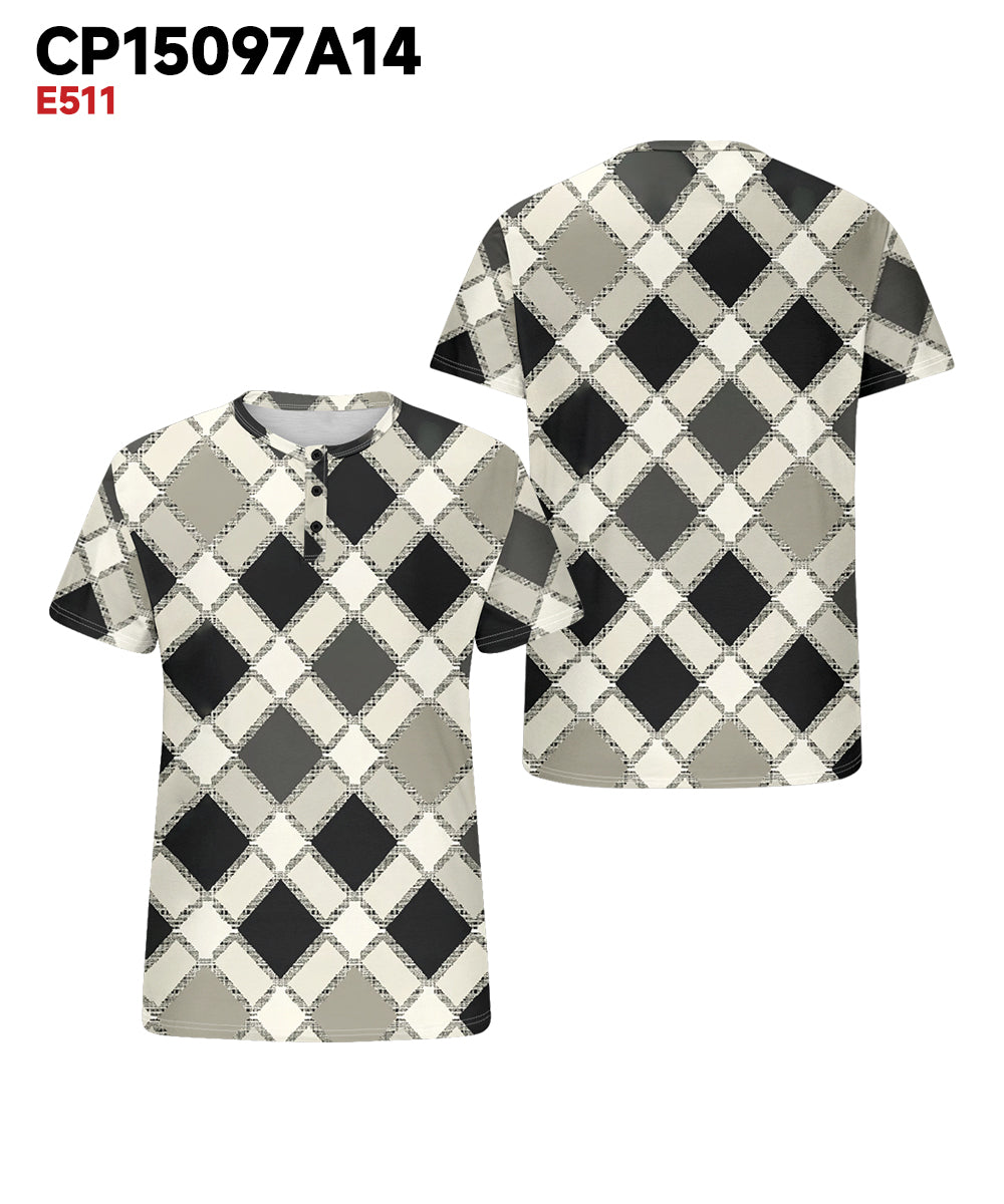 Big & Tall Geometric Graphic T-Shirt for big men view 3