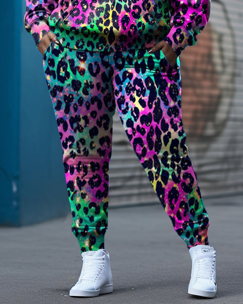 Big & Tall Graphic Hoodie Sweatpants Set for big men view 6