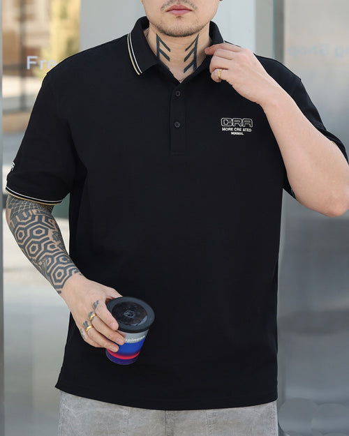 Big & Tall Business Casual Streetwear Polo Shirt for big men view 2