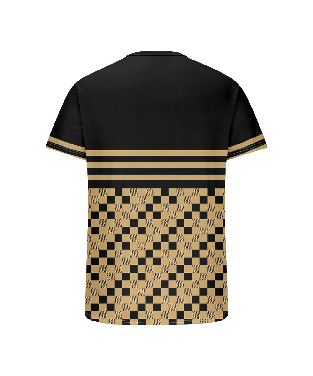 Big & Tall Black Plaid Graphic T-Shirt for big men view 5