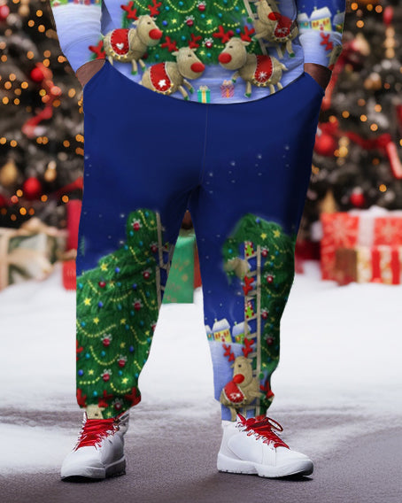Big & Tall Graphic Hoodie Sweatpants Set for big men view 7