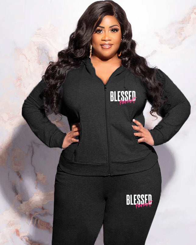 Big & Tall Hoodie Sweatpants Set for big men view 2