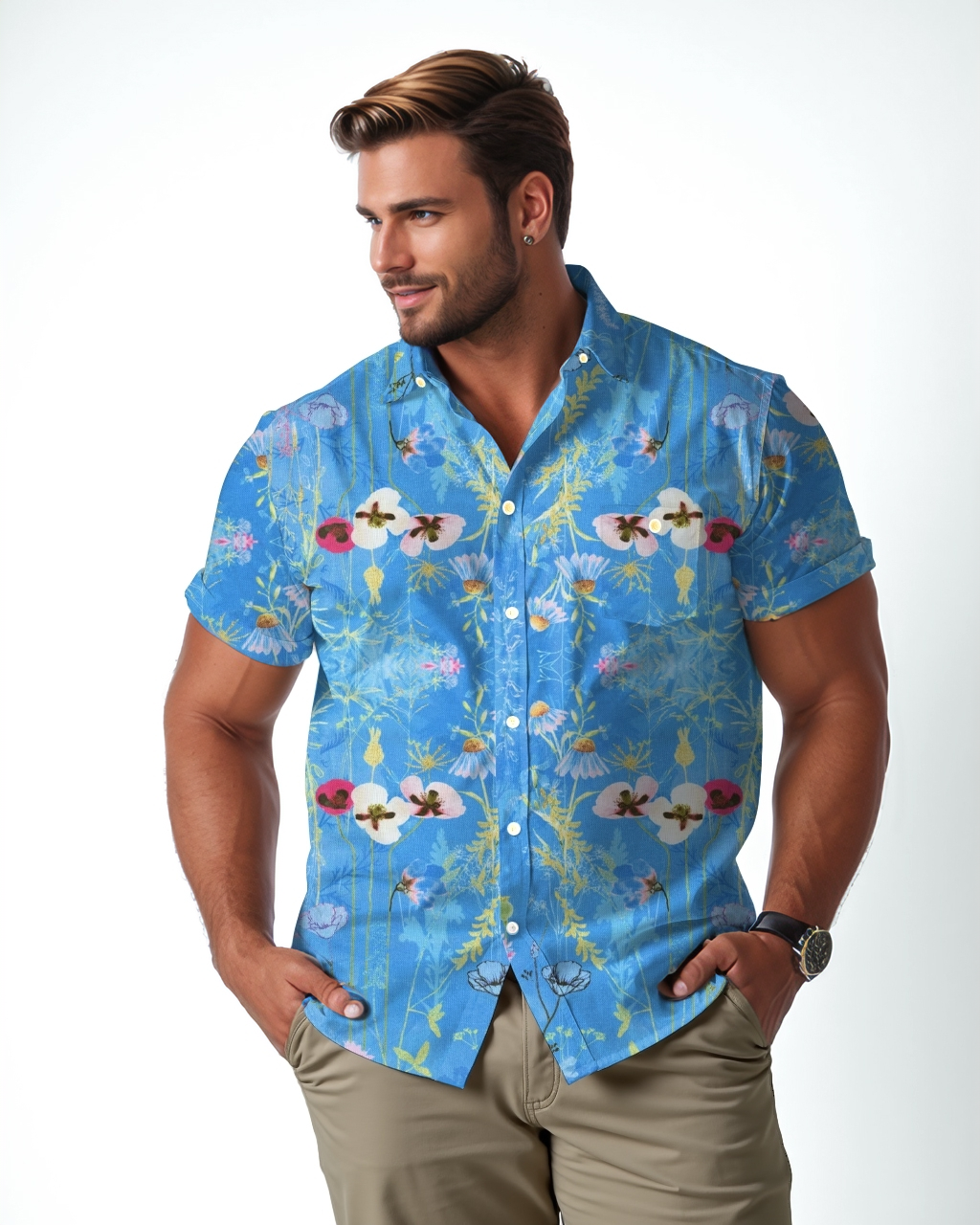 Big & Tall Short Sleeve Shirt for big men view 1