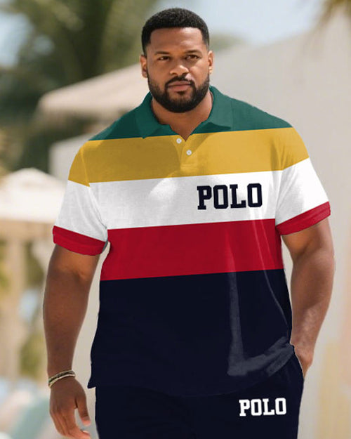 Big & Tall Colorblock Graphic Jeans for big men view 2