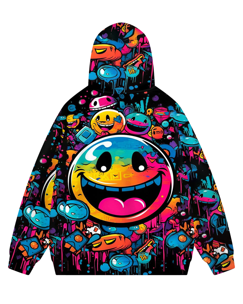 Big & Tall Graphic Graffiti Hoodie Sweatpants Set for big men view 5