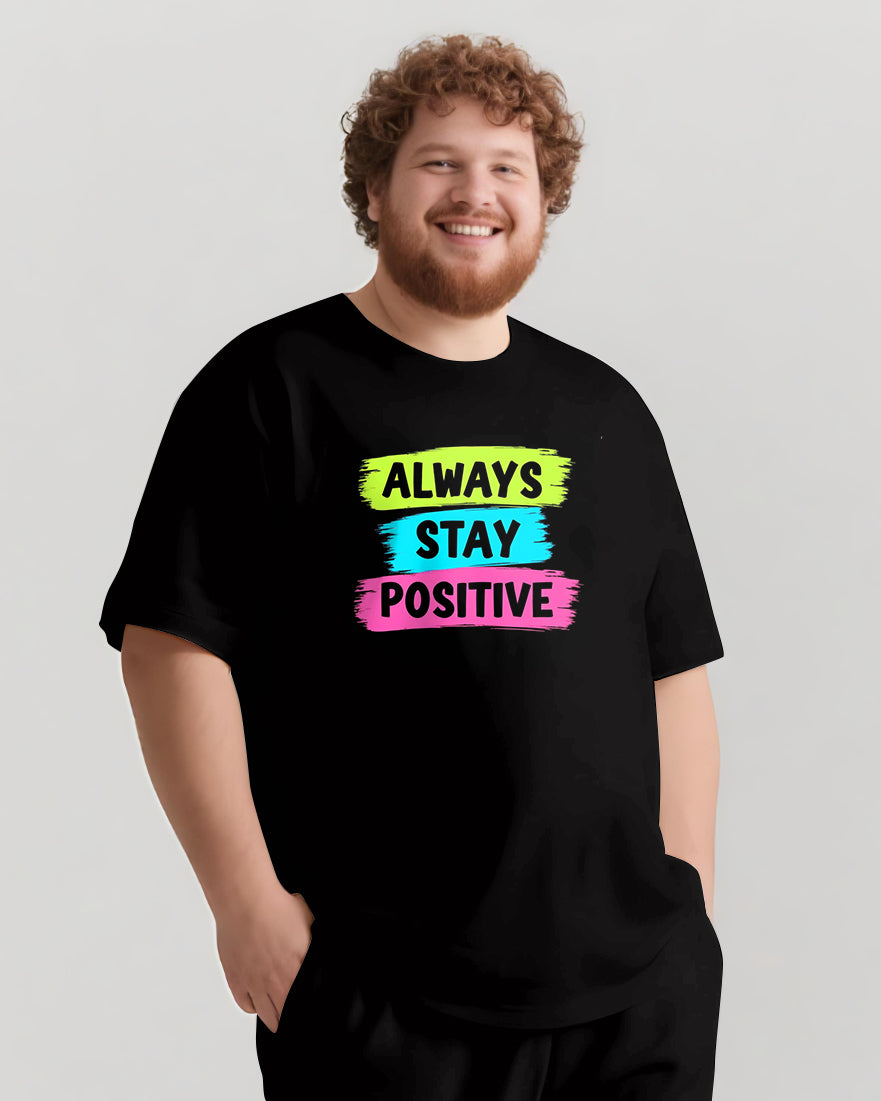 Big & Tall Graphic Streetwear T-Shirt Shorts Set for big men view 5