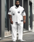 Big & Tall Graphic Floral Business Casual Jeans for big men view 1