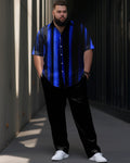 Big & Tall Gradient T-Shirt Pants Set for big men view 1