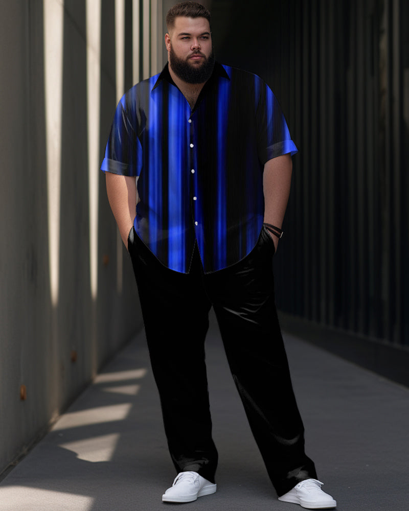 Big & Tall Gradient T-Shirt Pants Set for big men view 1