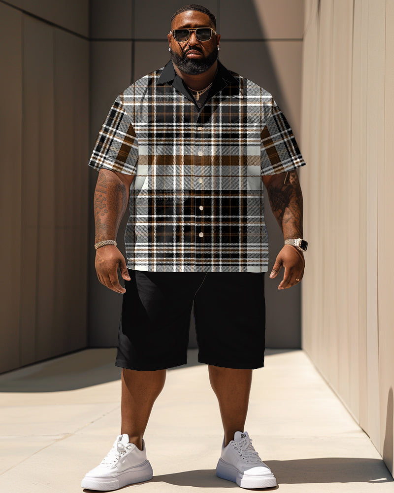 Big & Tall Plaid Jeans for big men view 1
