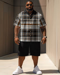Big & Tall Plaid Jeans for big men view 1
