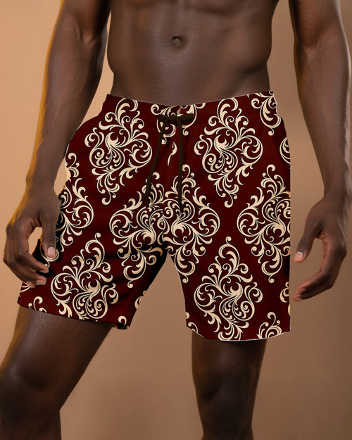 Big & Tall Geometric Shorts for big men