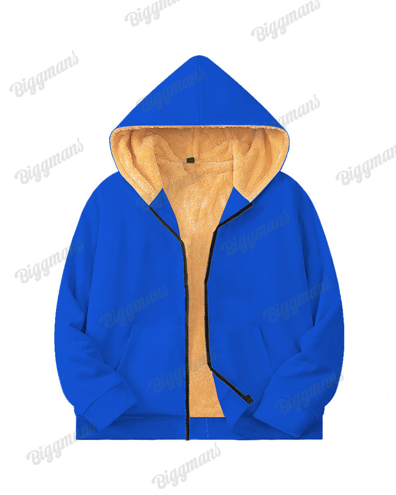 Big & Tall Solid Color Hoodie for big men view 10