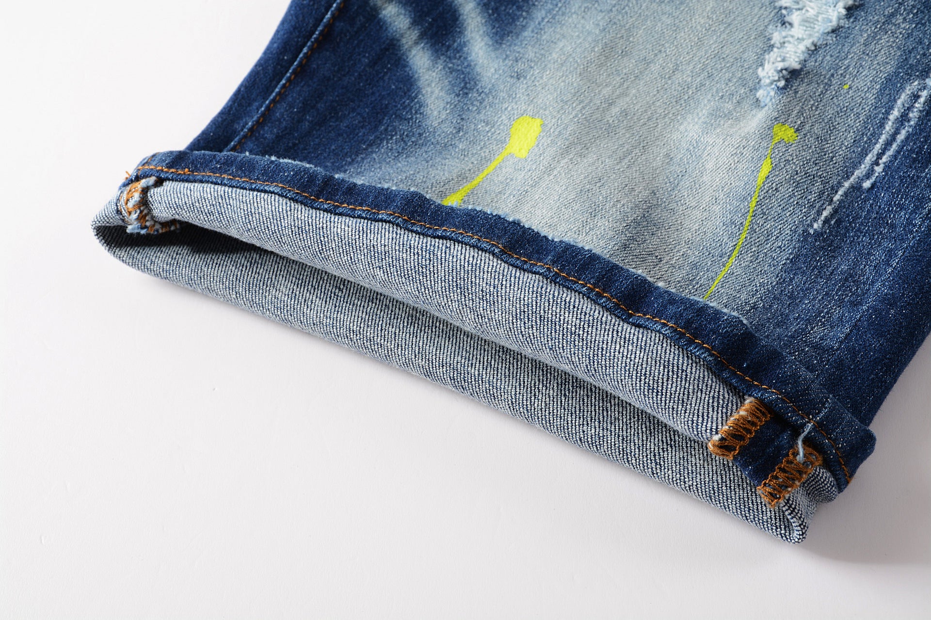 Big & Tall Denim Graffiti Splash Ink Jeans for big men view 5