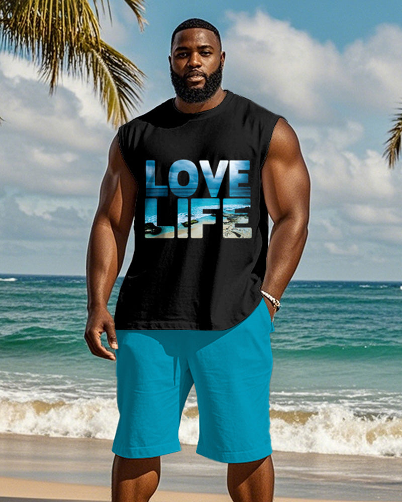 Big & Tall Graphic Two-piece Set for big men view 1