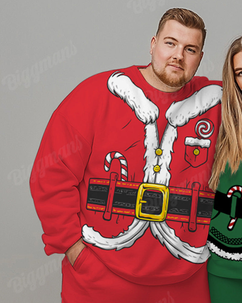 Big & Tall Streetwear Two-piece Set for big men view 2
