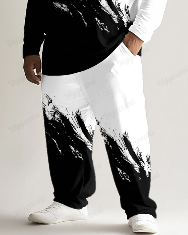 Big & Tall Graphic Splash Ink Two-piece Set for big men view 3