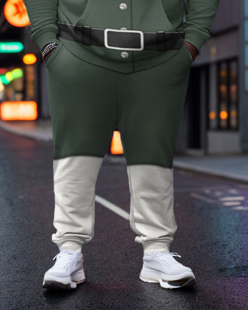 Big & Tall Streetwear Hoodie Sweatpants Set for big men view 3