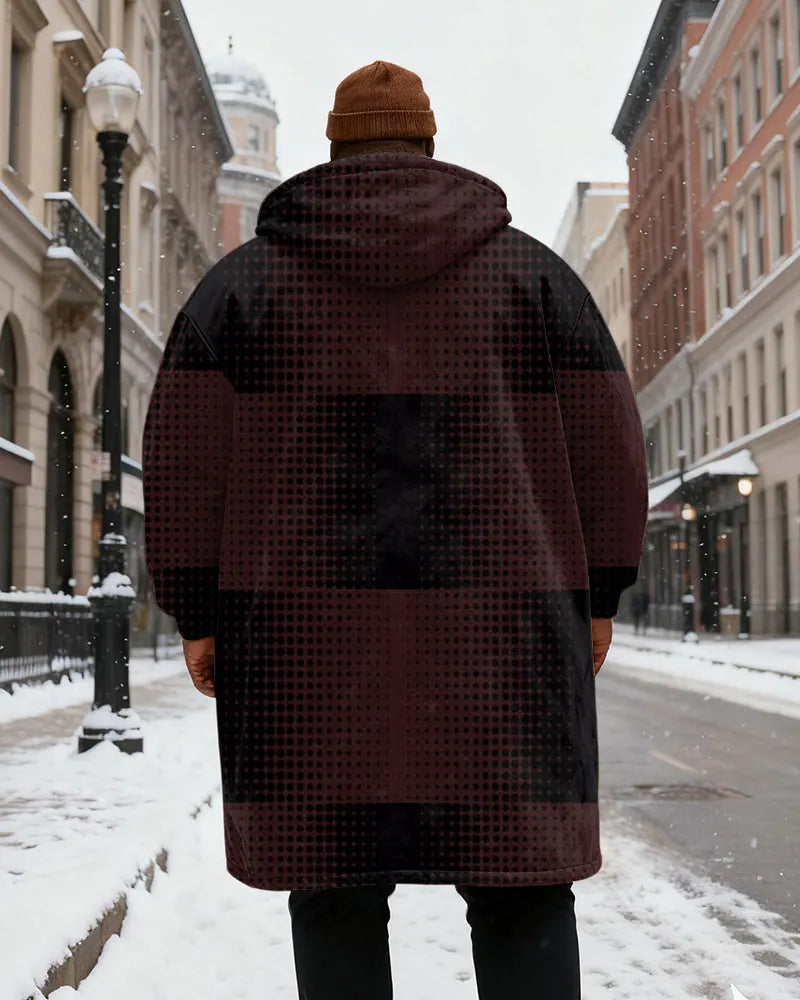 Big & Tall Geometric Streetwear Vintage Hoodie for big men view 6