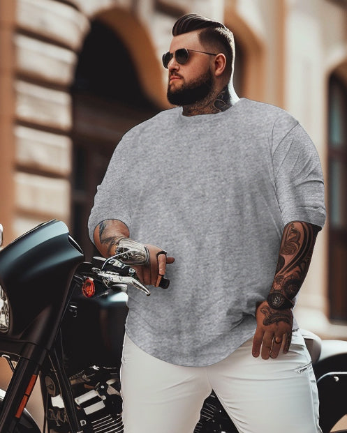 Big & Tall Solid Color T-Shirt for big men view 7
