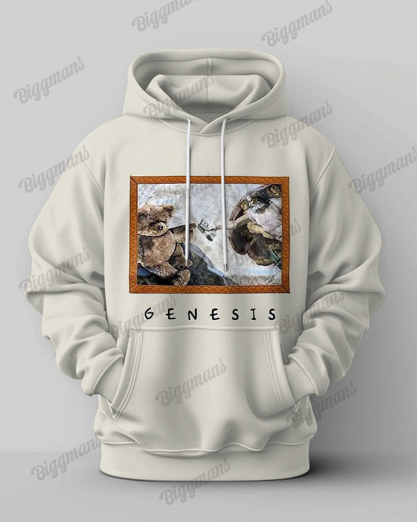Big & Tall Streetwear Hoodie Sweatpants Set for big men view 2