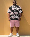 Big & Tall Graphic Floral Jeans for big men view 2