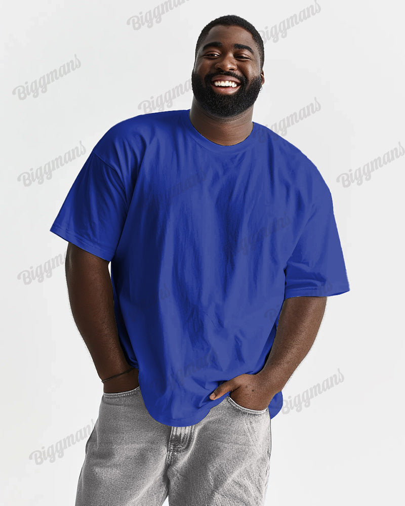 Big & Tall Solid Color T-Shirt for big men view 5