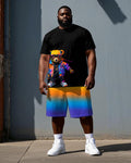 Big & Tall Gradient Streetwear Hoodie for big men view 1