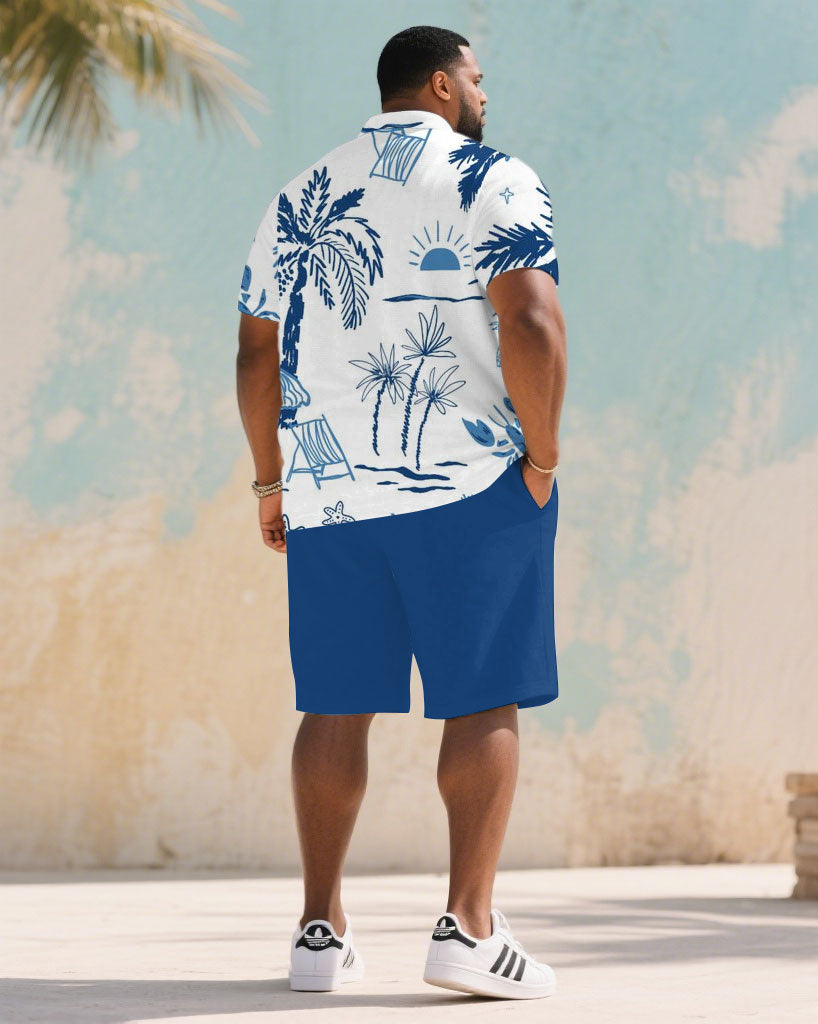 Big & Tall Blue Graphic Jeans for big men view 4
