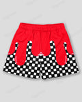 Big & Tall Red Geometric Graphic Athletic Shorts for big men