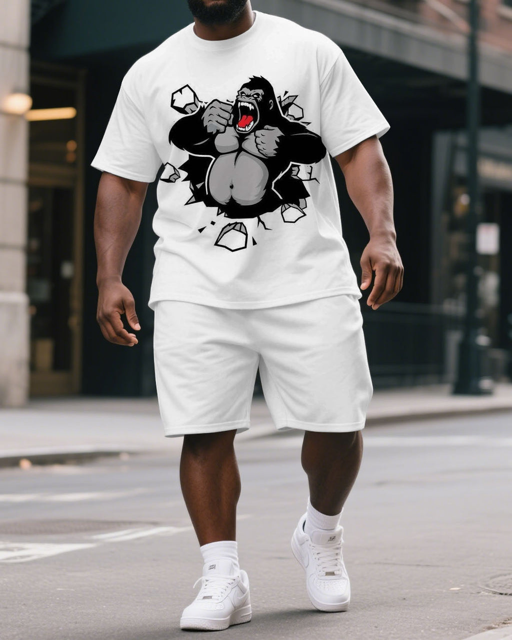 Big & Tall Graphic Two-piece Set for big men view 1