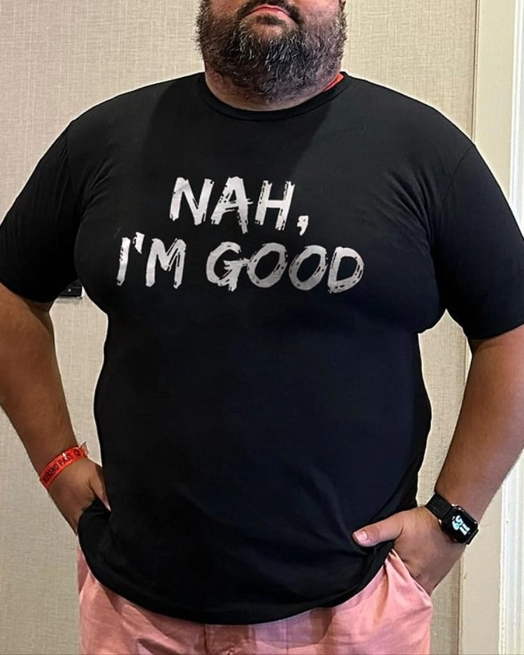 Big & Tall Graphic Streetwear T-Shirt for big men view 1