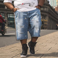 Big & Tall Denim Graffiti Splash Ink Jeans for big men view 1