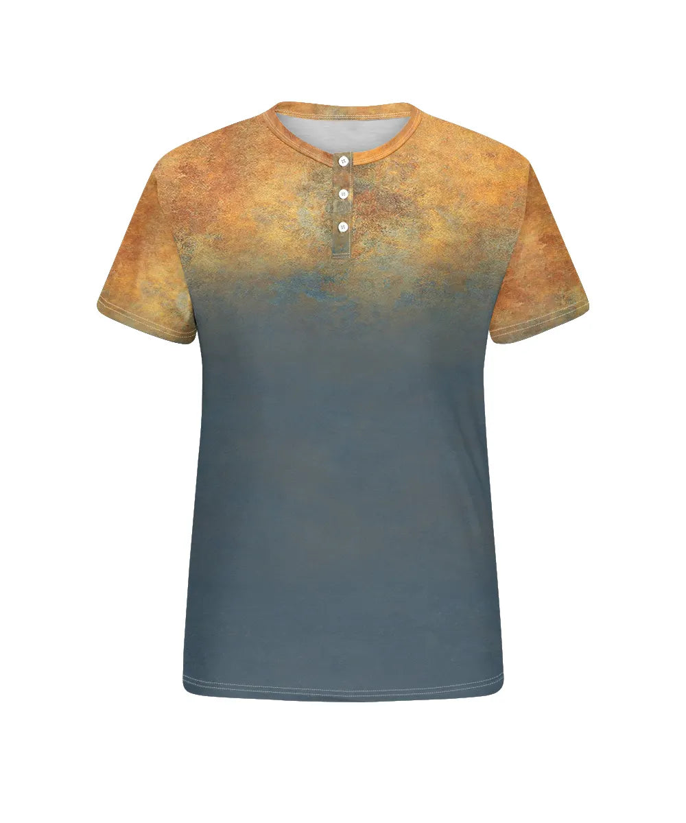 Big & Tall Blue Yellow Gradient T-Shirt for big men view 4