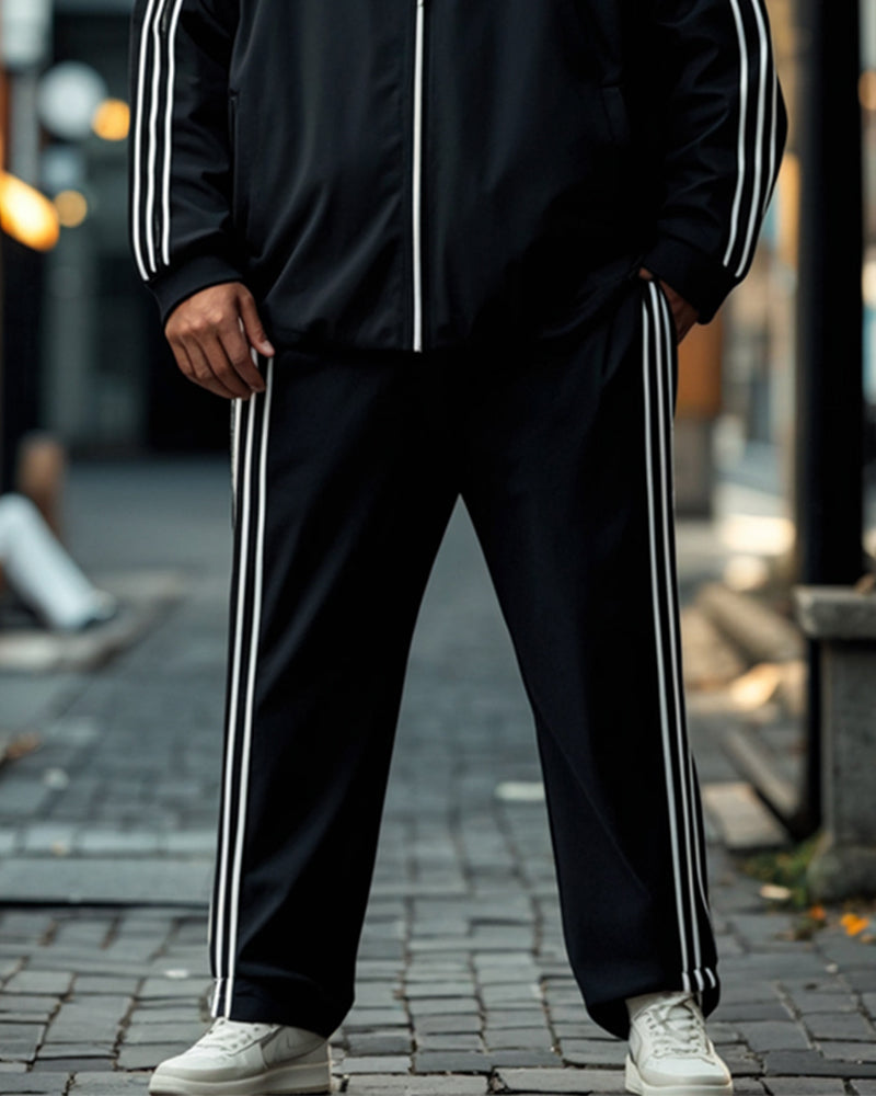 Big & Tall Colorblock Two-piece Set for big men view 3