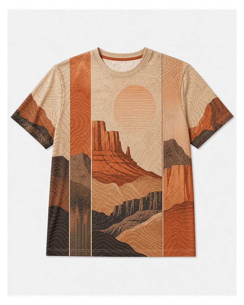 Big & Tall Graphic T-Shirt Shorts Set for big men view 2
